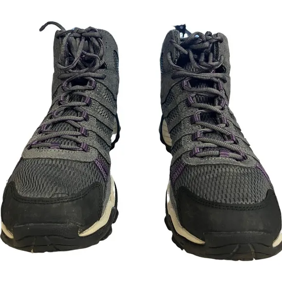 Columbia Womens Helvatia Mid Omni Grip BL3912-046 Gray trail Boots Size US 10