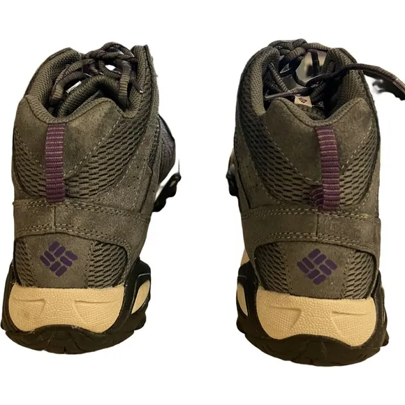 Columbia Womens Helvatia Mid Omni Grip BL3912-046 Gray trail Boots Size US 10