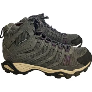 Columbia Womens Helvatia Mid Omni Grip BL3912-046 Gray trail Boots Size US 10