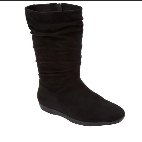 Comfortview Black Mid Calf Boots
