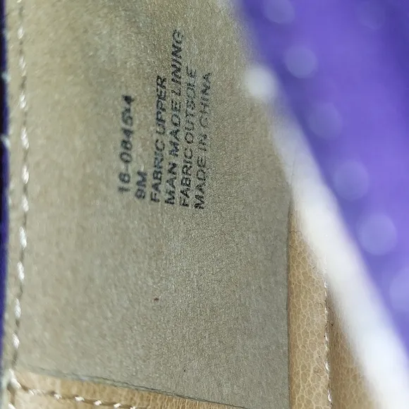 ComfortView Colette Purple Faux Suede Microfiber Kitten Heel Flats w/Bow Size 9