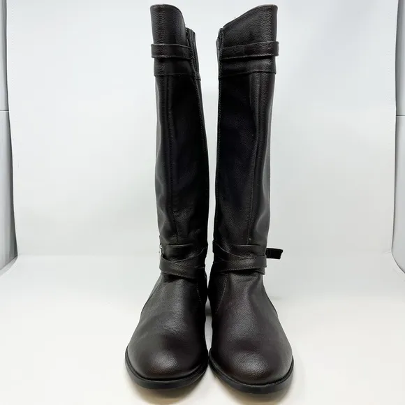 Comfortview Janis Leather Tall Riding Boots Women's Size 9W