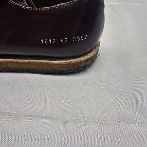 Common Projects Derby Polished Leather Loafers Men size 42 (Size 9 US) Burgundy