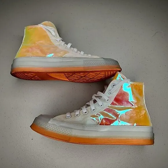 Converse Chuck 70 Hi Iridescent/White High Top Unisex Sneakers Shoes 170604C