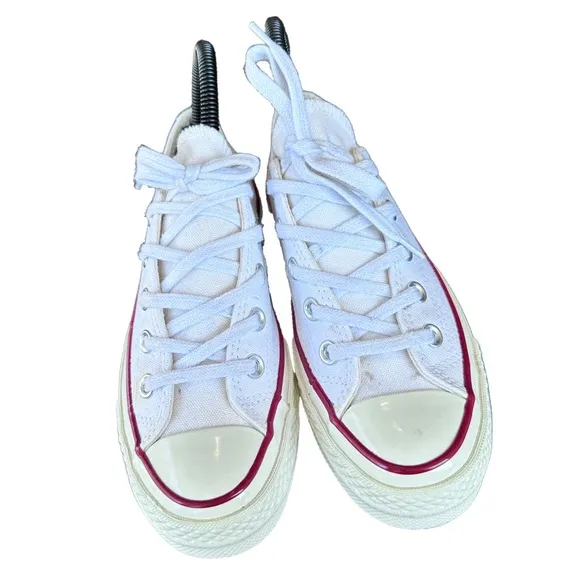 Converse Chuck 70 Unisex Low Top Sneakers White/Garnet/Egret Men's 3/Women's 5