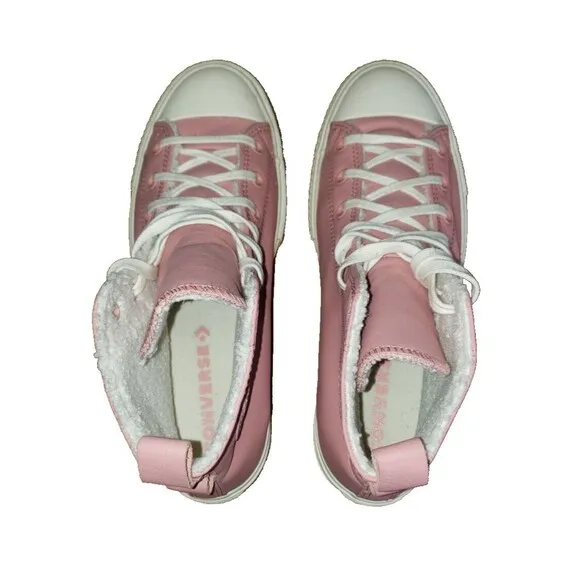 Converse Chuck Taylor All Star Lift Hi Rust Powder Pink Womens Size 9.5 A04256C