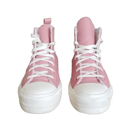 Converse Chuck Taylor All Star Lift Hi Rust Powder Pink Womens Size 9.5 A04256C