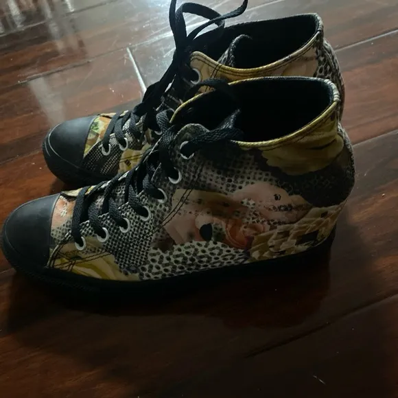 Converse Chuck Taylor All Star Multi Color Hidden Heel Wedge #554453C. Sz 11 US
