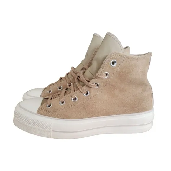 Converse Chuck Taylor Lift Cozy Utility Suede Platform Sneakers Women's Sz 9.5