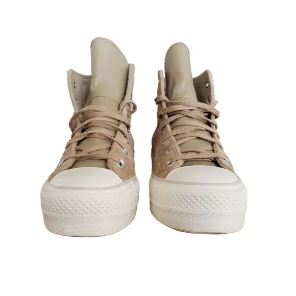 Converse Chuck Taylor Lift Cozy Utility Suede Platform Sneakers Women's Sz 9.5