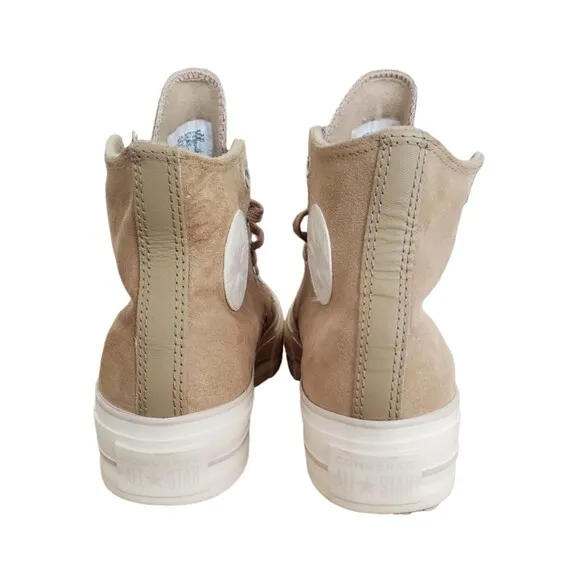 Converse Chuck Taylor Lift Cozy Utility Suede Platform Sneakers Women's Sz 9.5