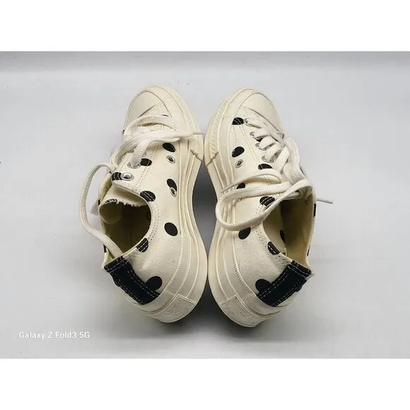 Converse Comme Des Garçons Chuck Taylor All Star 70 Low Polka Dot Men Size 5