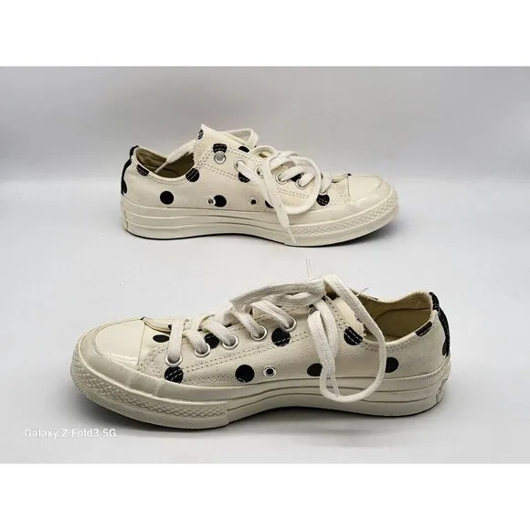 Converse Comme Des Garçons Chuck Taylor All Star 70 Low Polka Dot Men Size 5