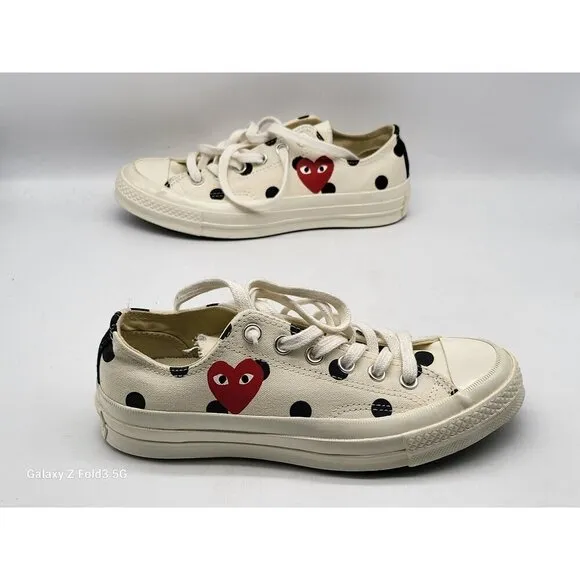 Converse Comme Des Garçons Chuck Taylor All Star 70 Low Polka Dot Men Size 5