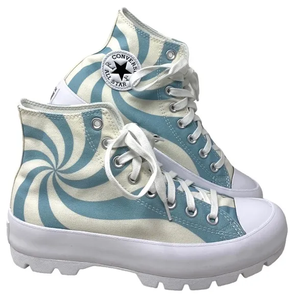 Converse Ctas Lugged Blue Candy Canvas High Top Women's Sneakers Skate A10017C