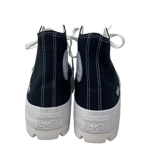 Converse Ctas Lugged Canvas Black Silver Women Shoe Casual Custom 571211C-WTBLWT