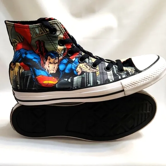 Converse CTAS Superman Hightop sneakers (Unisex m 6, w 8)