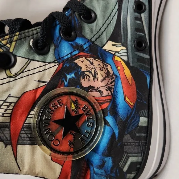 Converse CTAS Superman Hightop sneakers (Unisex m 6, w 8)