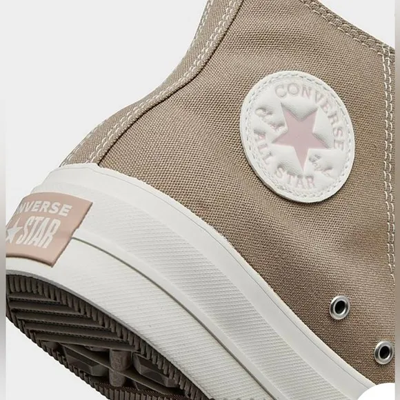 Converse High-Top Canvas Sneakers - Tan