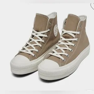Converse High-Top Canvas Sneakers - Tan