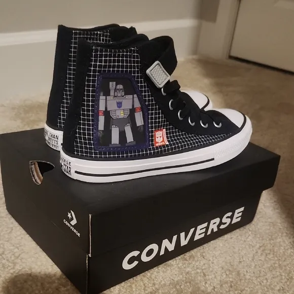 Converse Kids Black White High-Top Sneakers