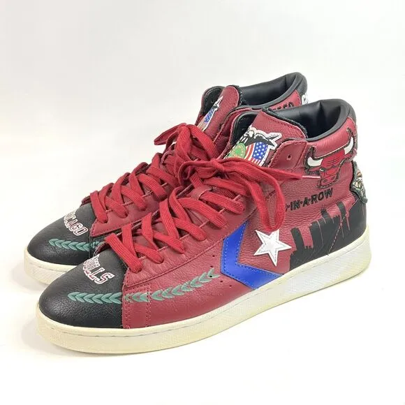 Converse x ChinaTown Market Pro Leather Hi Chicago Bulls Men 10 Sneakers 171241C