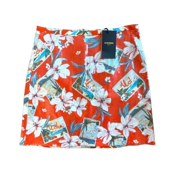 COPY - LE SUPERBE POSTCARD MINI SKIRT- SIZE 4