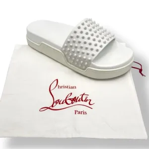 COPY - Pool Fun Flat leather spike sandals size 42Men 9 Womans 11.5