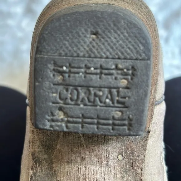 Corral Boot Company Teens Size 3 Cowgirl Snip Toe Boots EUC