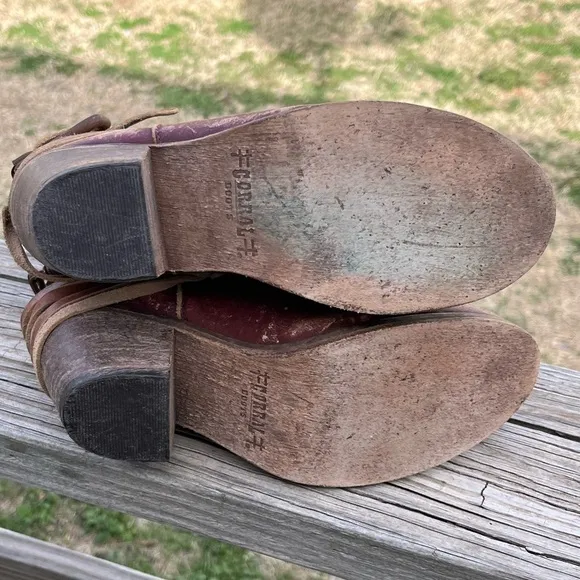 Corral By Indie Spirit Rosebud distressed boots Ankle Western Size 6M