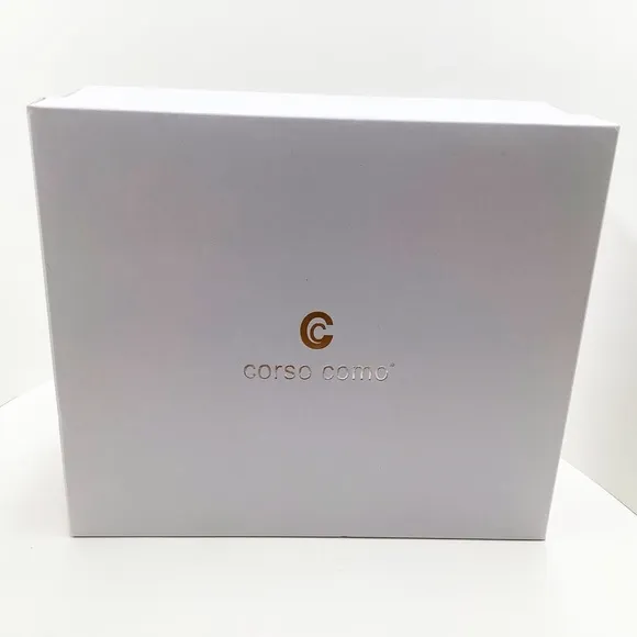 🆕{CORSO COMO} Arowin Zebra Print Leather Thong Cork Platform Sandals