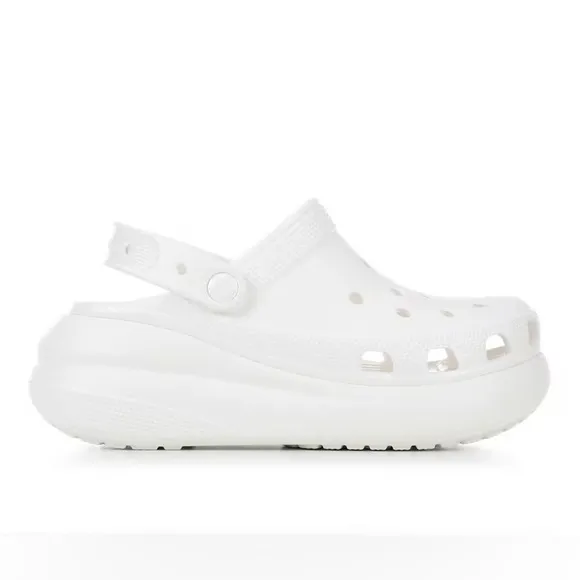 Crocs Classic Crush Clog White Platform Sandals Unisex Shoe Size‎ M8/W10 New