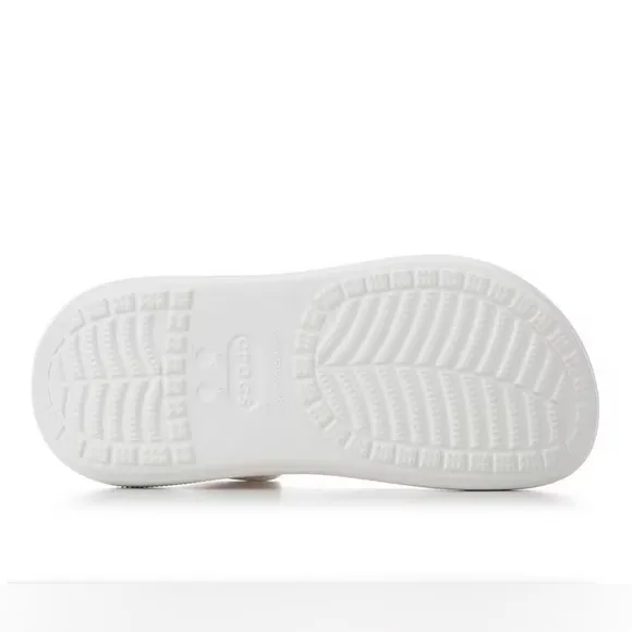 Crocs Classic Crush Clog White Platform Sandals Unisex Shoe Size‎ M8/W10 New