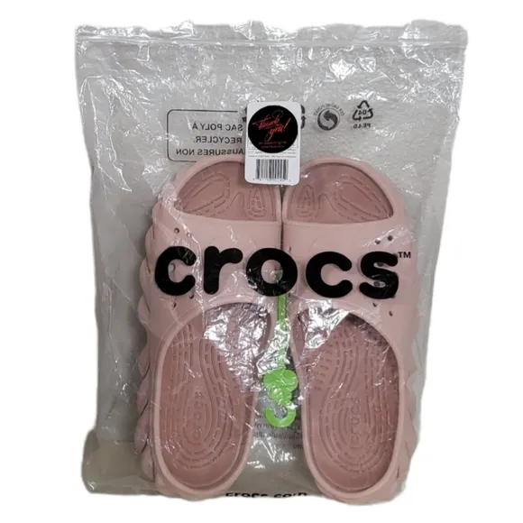 Crocs  Echo Slide Pink Clay  208170-6TY New With Tags
