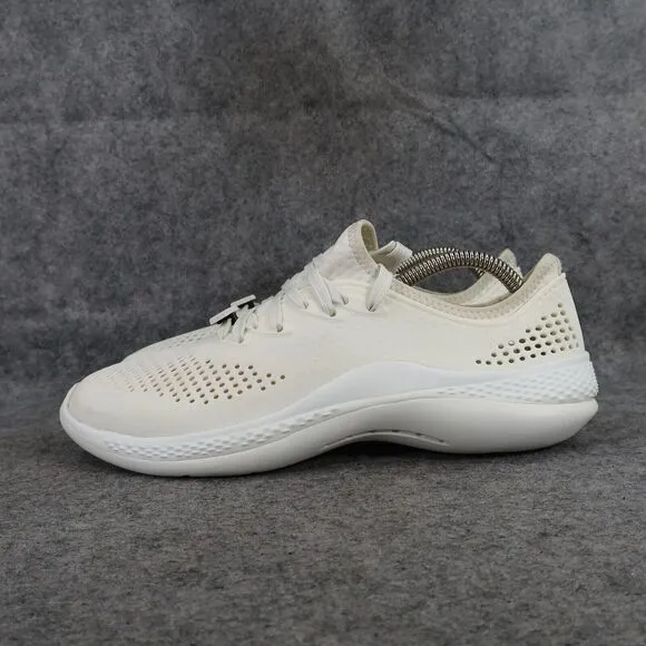 Crocs Shoes Womens 9 Sneakers LiteRide 360 Pacer Perforated Rubber Slip On White
