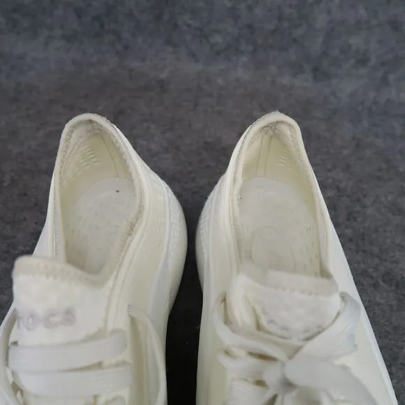 Crocs Shoes Womens 9 Sneakers LiteRide 360 Pacer Perforated Rubber Slip On White