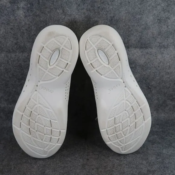 Crocs Shoes Womens 9 Sneakers LiteRide 360 Pacer Perforated Rubber Slip On White