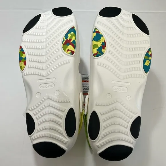 CROCS White Sandals with Adjustable Straps and Ventilation