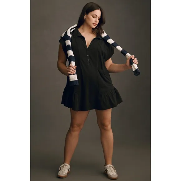 Daily Practice by Anthropologie Black 3XL Tunic Dress