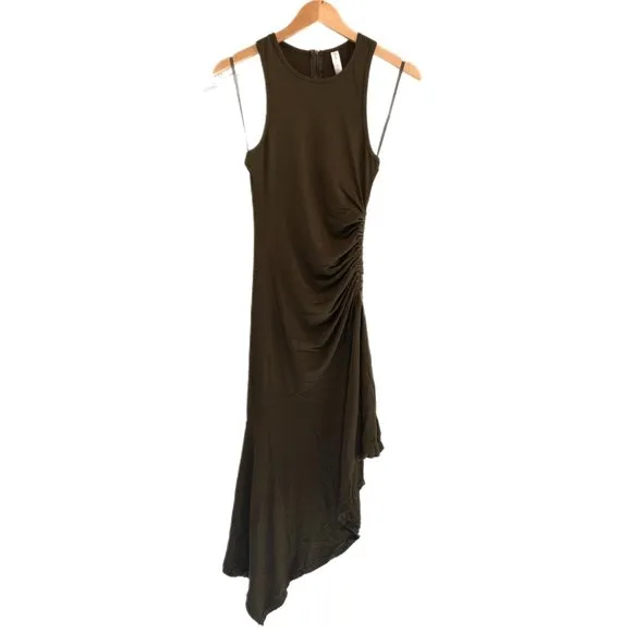 Daily Practice by Anthropologie Sleeveless Side-Ruched Dress NWT