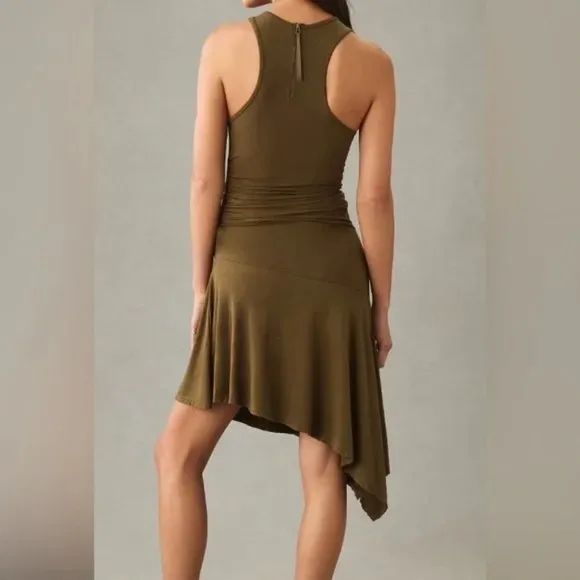 Daily Practice by Anthropologie Sleeveless Side-Ruched Dress NWT