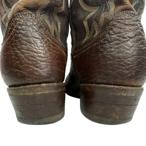 Dan Post Vintage USA Brown Exotic Leather Western Cowboy Boots Men’s Size‎ 9