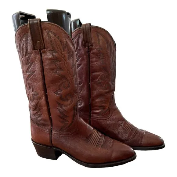 Dan Post Western Leather Cowboy boots Brown size 10.5 D