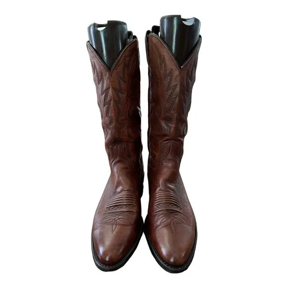 Dan Post Western Leather Cowboy boots Brown size 10.5 D