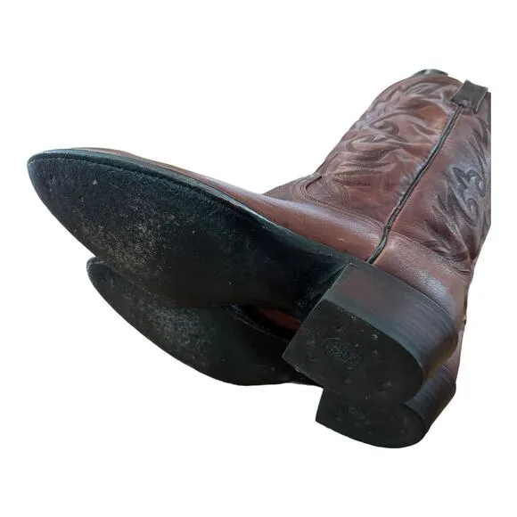 Dan Post Western Leather Cowboy boots Brown size 10.5 D