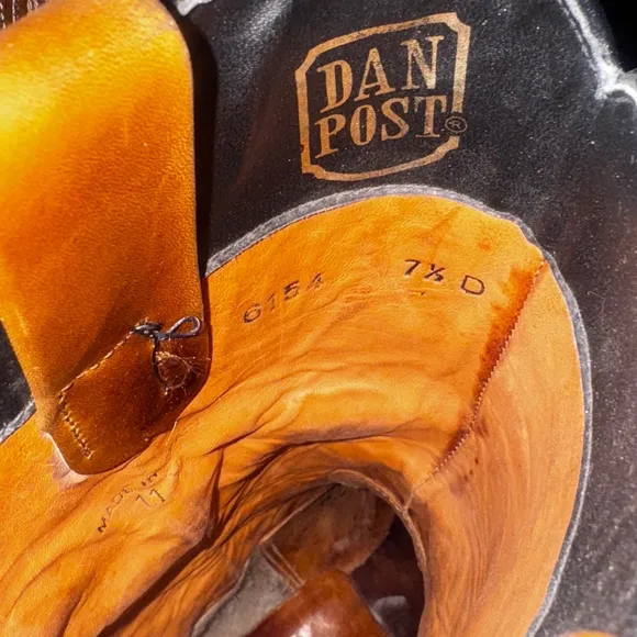 Dan Post Western Men's Boot style 6154 Size 7.5D