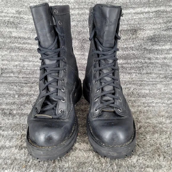 Danner Leather Acadia Work Boots Waterproof USA Made Black Size Mens 7