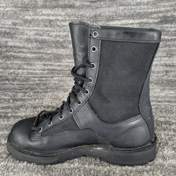 Danner Leather Acadia Work Boots Waterproof USA Made Black Size Mens 7