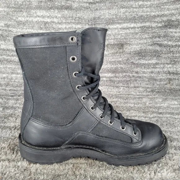 Danner Leather Acadia Work Boots Waterproof USA Made Black Size Mens 7