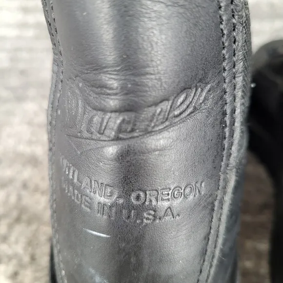 Danner Leather Acadia Work Boots Waterproof USA Made Black Size Mens 7